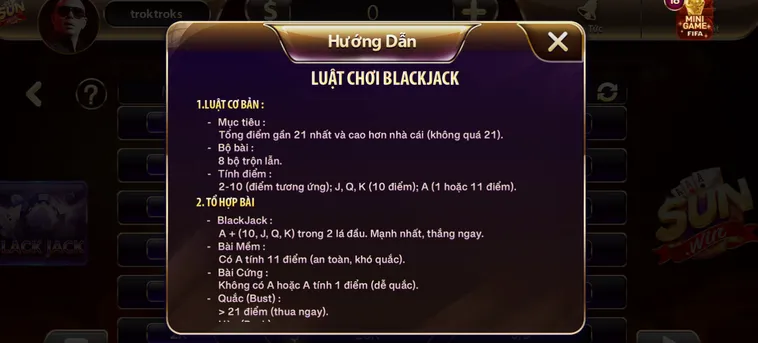 Black Jack Tại SunWin Trải Nghiệm Đỉnh Cao Với Cơ Hội Thắng Cược Vô Cùng Lớn