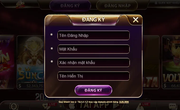 Đăng Ký SunWin Ngay Để Trải Nghiệm Thế Giới Game Đổi Thưởng Đẳng Cấp Nhất