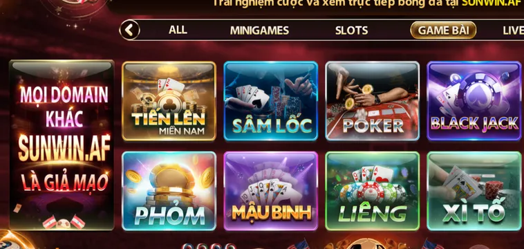 Danh Mục Trò Chơi Hấp Dẫn Tại Sảnh Game Bài SunWin Đỉnh Cao Với Hệ Thống Trò Chơi Giải Trí Trực Tuyến Đẳng Cấp Nhất