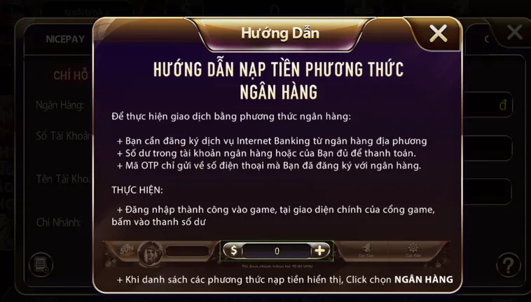 Hướng Dẫn Nạp Tiền SunWin Qua Tài Khoản Ngân Hàng Nhanh Chóng An Toàn Cho Mọi Game Thủ Mới