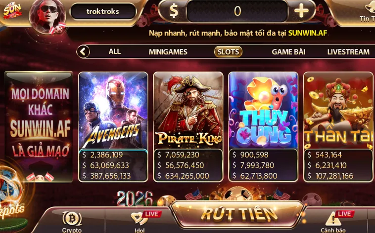 Kho Trò Chơi Nổ Hũ SunWin Thiên Đường Săn Jackpot Đỉnh Cao Dành Cho Các Game Thủ Chuyên Nghiệp