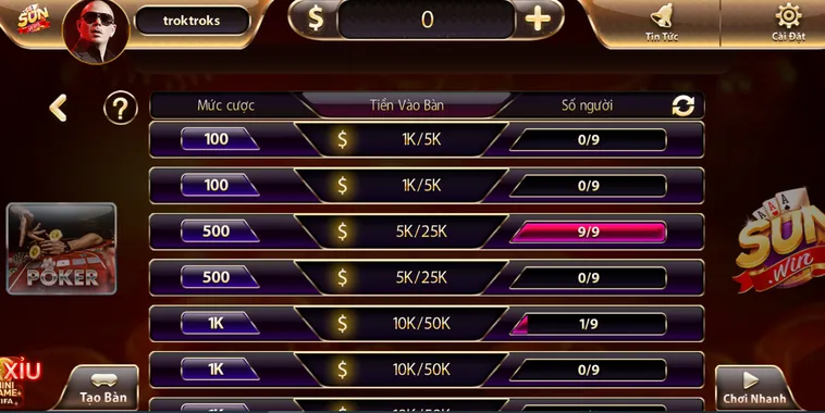 Trải Nghiệm Poker Tại SunWin Đẳng Cấp Với Cơ Hội Thắng Cược Khủng Mỗi Ngày