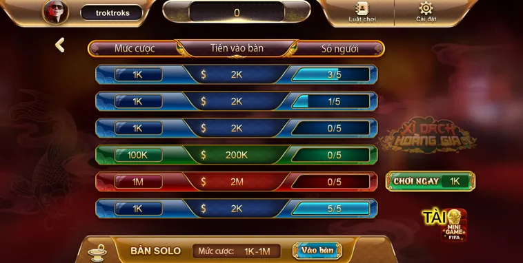 Xì Dách Hoàng Gia Tại SunWin Sân Chơi Đẳng Cấp Cho Các Cao Thủ Săn Bài