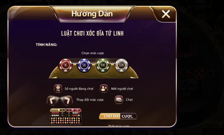 Minigame Xóc Đĩa Tứ Linh Tại SunWin Đấu Trường May Mắn Với Giải Thưởng Đỉnh Cao